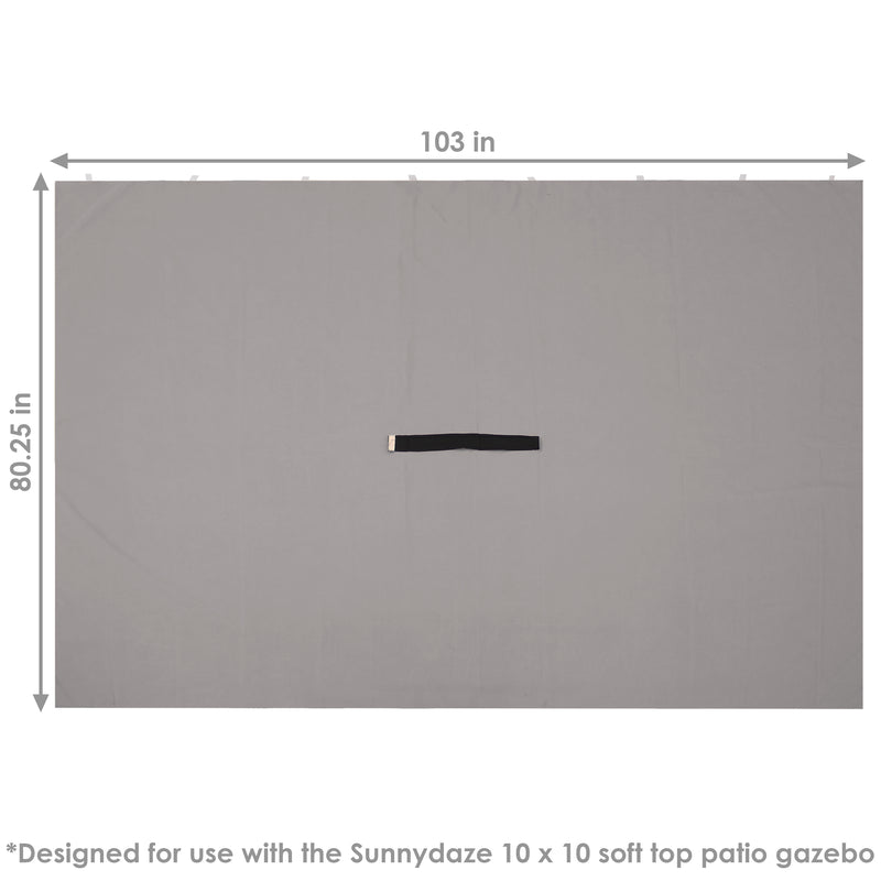 Sunnydaze 4-Piece Polyester Sidewall Set for 10' x 10' Gazebo