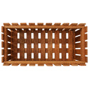 Sunnydaze Meranti Wood Picket Style Outdoor Planter Box - 24"