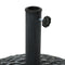 Sunnydaze Resin Patio Umbrella Base with Pebble Texture - 18" Diameter