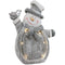 Sunnydaze Joyful Snowman Indoor Pre-Lit LED Christmas Decoration, 15-Inch