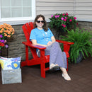 Sunnydaze Wooden Outdoor Adirondack Chair with Adjustable Backrest