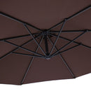 Sunnydaze 10' Offset Patio Umbrella with Cantilever and Cross Base