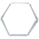 Sunnydaze Galvanized Steel Raised Garden Bed - Hexagon - 40.5"