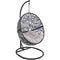 Sunnydaze Jackson Outdoor Hanging Egg Chair Chair with Stand - Resin Wicker