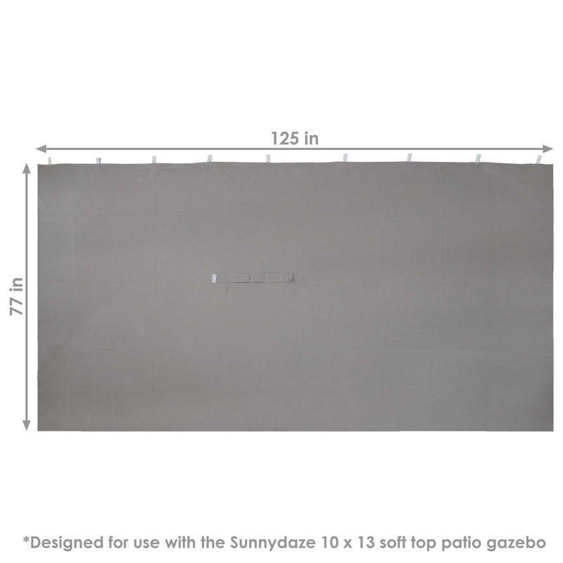 Sunnydaze 10' x 13' Gazebo 4-Piece Polyester Sidewall Set