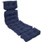 Sunnydaze Olefin Tufted Outdoor Chaise Lounge Chair Cushion - Multiple Colors