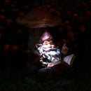 Sunnydaze Book Worm Bernard the Outdoor Garden Gnome with Solar Light