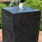 Sunnydaze Large Pillar Outdoor Water Fountain with LED Lights - 40" H
