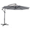 Sunnydaze Offset Outdoor Patio Umbrella with Crank - 9-Foot