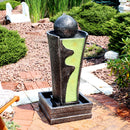 Sunnydaze Art Deco Rippling Stream Outdoor Water Fountain - 39"