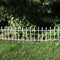 Sunnydaze 5-Piece Roman Garden Border Fence Set - 9 Overall Feet