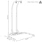 Sunnydaze Deluxe Steel U-Shape Hanging Chair Stand - 76"