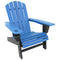 Sunnydaze All-Weather Two-Tone Outdoor Adirondack Chair with Drink Holder