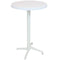 Sunnydaze Indoor/Outdoor All-Weather Round Foldable Bar Table - Plastic - White