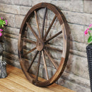 Sunnydaze Decorative Rustic Wooden Wagon Wheel