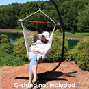 Sunnydaze Tufted Victorian Outdoor Hammock Chair Swing