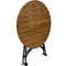 Sunnydaze European Chestnut Wood Folding Round Bistro Table - 32" Diameter