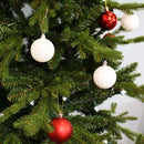 red/white christmas ball ornaments