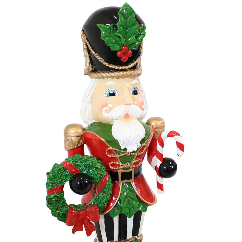 Sunnydaze Karl the Christmas Nutcracker Indoor/Outdoor Statue - 48"