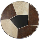 Sunnydaze 12" Mosaic Ceramic Tile Side Table/ Plant Stand - Steel Frame