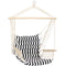 Sunnydaze Outdoor Hammock Chair with Armrests - Contrasting Stripes