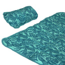 Sunnydaze Polyester Quilted Hammock Pad and Pillow with Tropical Pattern