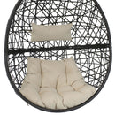 Sunnydaze Caroline Outdoor Hanging Egg Chair with Cushion