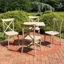 Sunnydaze All-Weather Bellemead 5-Piece Table and Chairs - Coffee