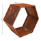 Sunnydaze Rustic Hexagon Firewood Storage - 30"