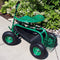 Sunnydaze Rolling Garden Cart with Steering Handle and Swivel Seat