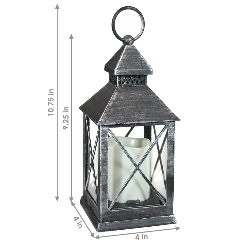 battery powered hanging lantern with led candle
