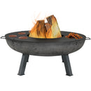Sunnydaze 40-Inch Cast Iron Fire Pit with Cooking Ledge