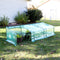 Sunnydaze Slanted Mini Cloche Greenhouse with Zippered Doors - Green
