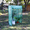 Sunnydaze Deluxe Potted Plant and Tomato Plant Greenhouse - Green