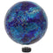 Sunnydaze Deep Ocean Swirl Crackled Glass Outdoor Gazing Globe - 10-Inch