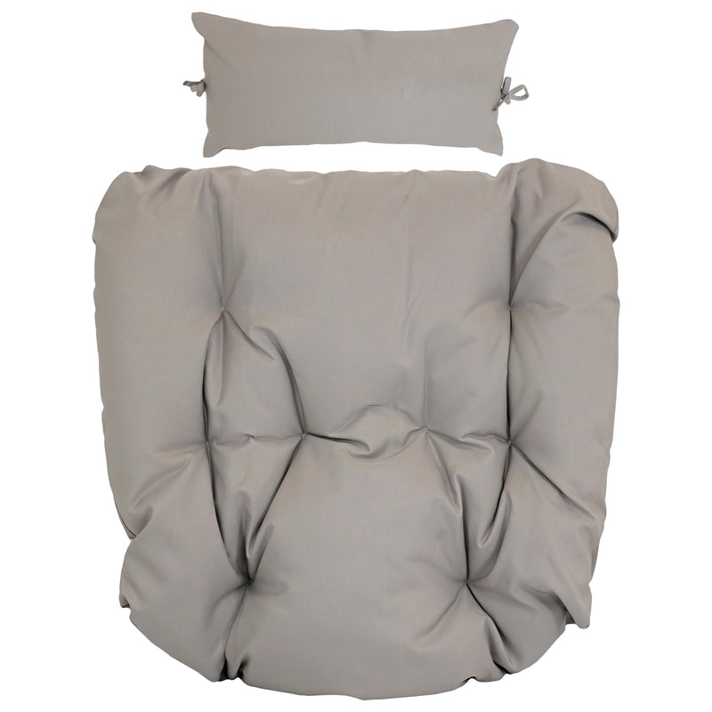 Sunnydaze Replacement Seat Cushion and Headrest Pillow for Cordelia Egg Chair, Available in Multiple Colors