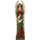 Sunnydaze Guardian Angel and Holy Family Indoor/Outdoor Resin Statue, 31-Inch