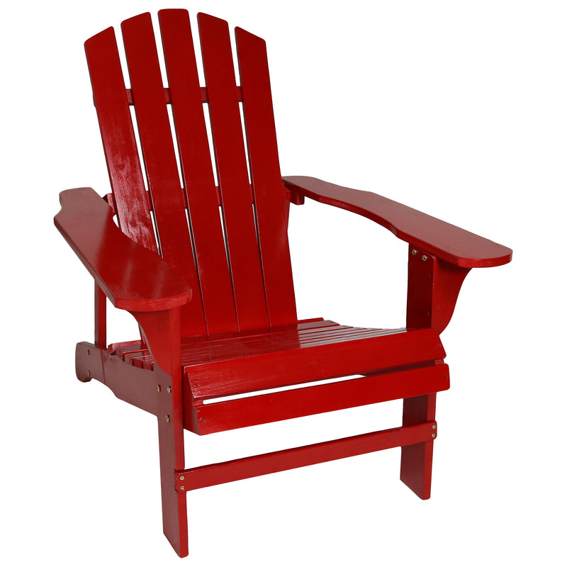 Sunnydaze Coastal Bliss Wooden Adirondack Chair