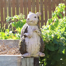 Sunnydaze Indoor/Outdoor Silas the Woodland Squirrel Statue - 13.5"