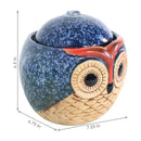 Sunnydaze Ceramic Owl Indoor Tabletop Water Fountain - 6"