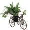 Sunnydaze Indoor/Outdoor Metal Tricycle Standing Planter Basket - 12-Inch
