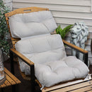 Sunnydaze Olefin Tufted High-Back Patio Chair Cushion