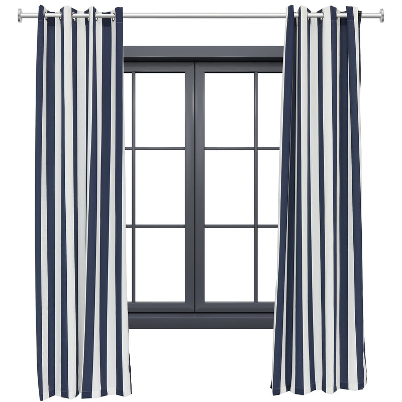 Sunnydaze Designer Eyelet Indoor/Outdoor Curtain Panels - 52" x 108"