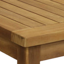 Sunnydaze Wooden Teak Outdoor Coffee Table - Stain Finish - 45"