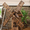 Sunnydaze Outdoor Wood Decorative Dutch Windmill - 34"