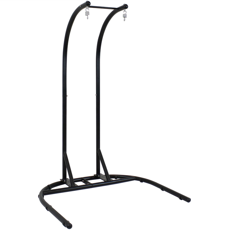 Sunnydaze Deluxe Steel U-Shape Hanging Chair Stand - 76-Inch Tall