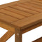 Sunnydaze Meranti Wood Outdoor Patio Coffee Table with Teak Finish - 35"
