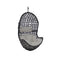 Sunnydaze Cordelia Hanging Egg Chair, Resin Wicker, Large Basket Design, Outdoor Use, Includes Cushion