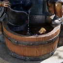 Sunnydaze Water Fountain Statue with Children Playing at Faucet - 40"