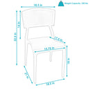 Sunnydaze Elmott Indoor/Outdoor Plastic Patio Dining Chair